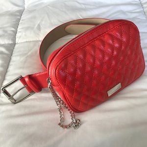 Vince Camuto Quilted Orange Belt Bag